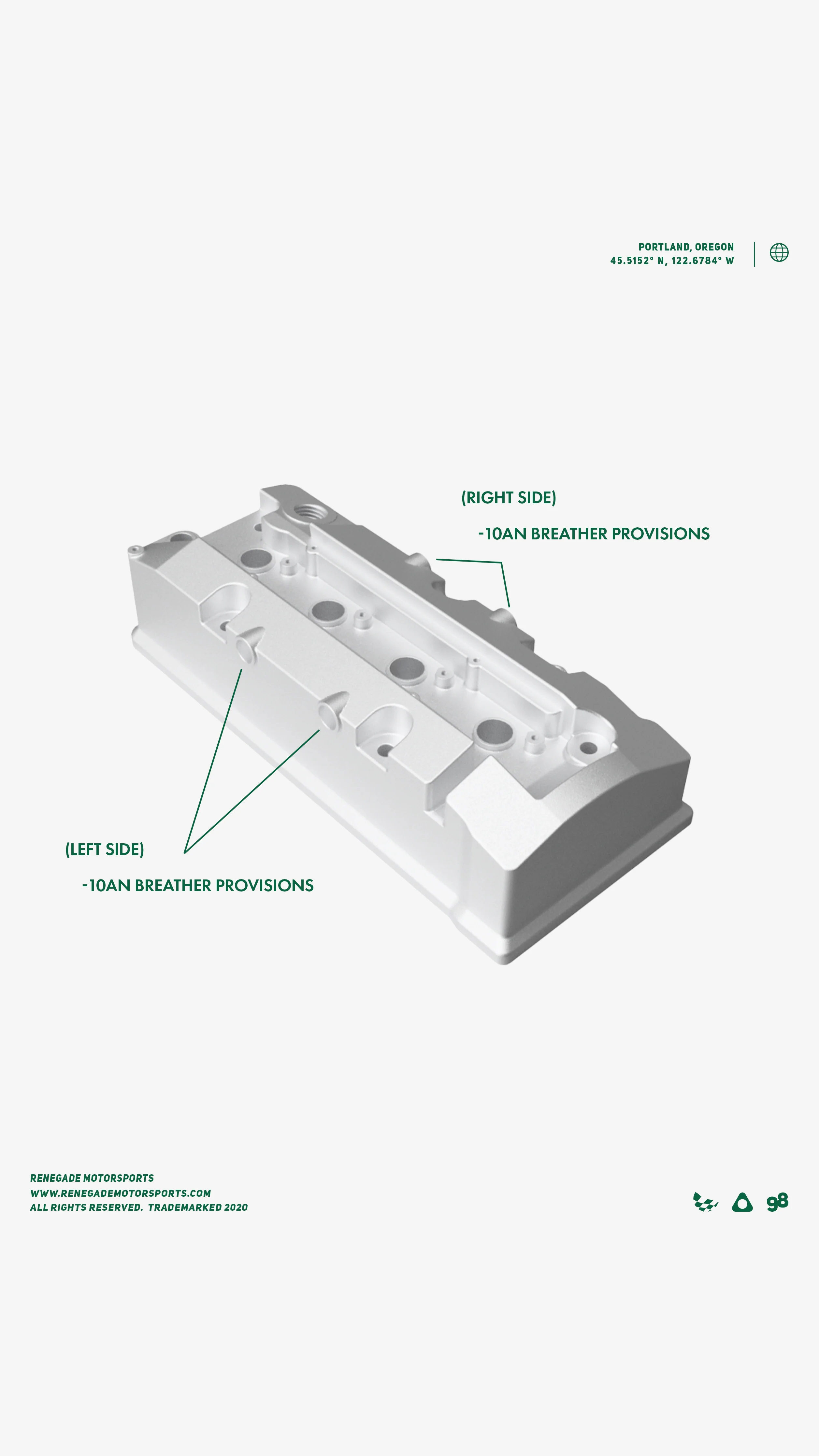 RENEGADE S2000 BILLET VALVE COVER - Image 3