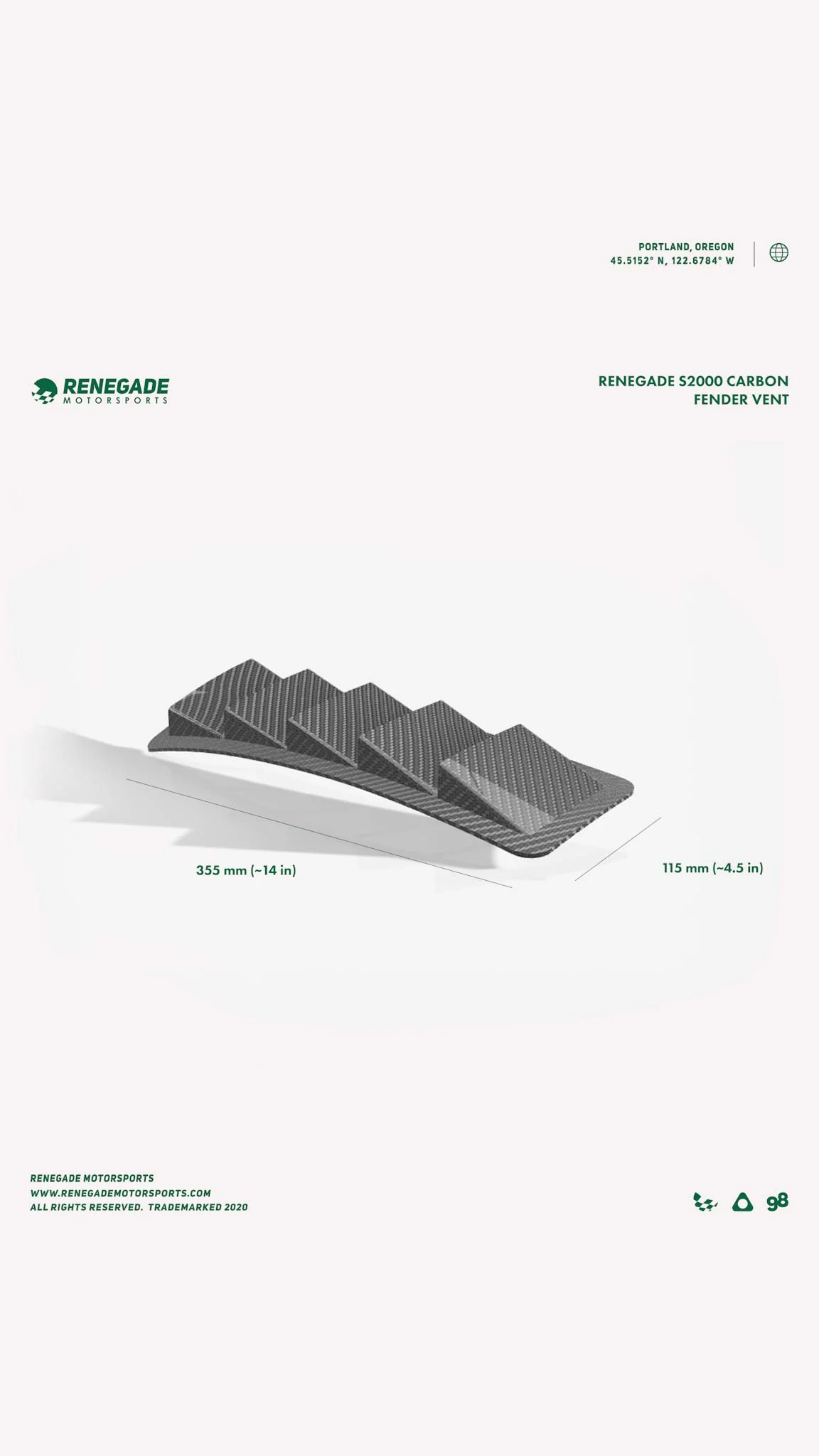 RENEGADE S2000 CARBON FENDER GURNEY AND VENT - Image 11